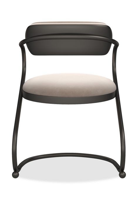 Wavy Cantilevered Dining Chair | Caracole Retrospect | Oroa.com