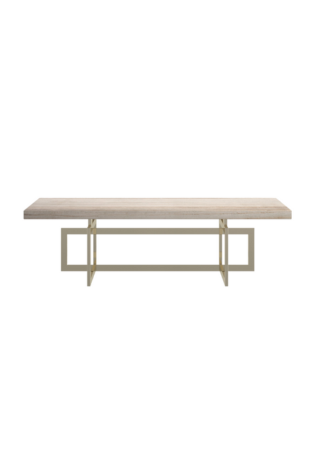 Geometrical Gold Base Coffee Table | Caracole Wish You Were Here | Oroa.com