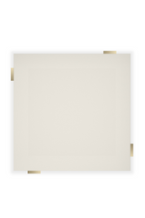 Gold Accent Square Coffee Table | Caracole I'll Take The Corner | Oroa.com