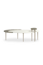 Oval Marble Modern Coffee Table | Caracole Resonance | Oroa.com