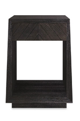 Black Ash 1-Drawer Side Table | Caracole Bridges | Oroa.com