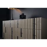 Gray Slatted 6-Drawer Dresser | Caracole Clancy