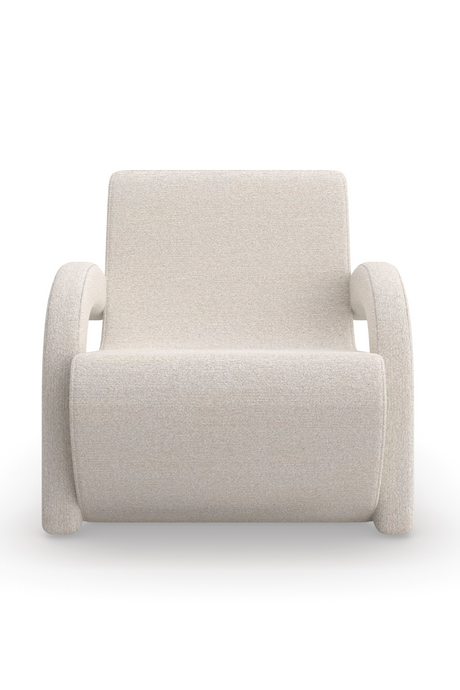 White Boucle Accent Chair | Caracole Leo | Oroa.com