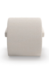 White Boucle Accent Chair | Caracole Leo | Oroa.com