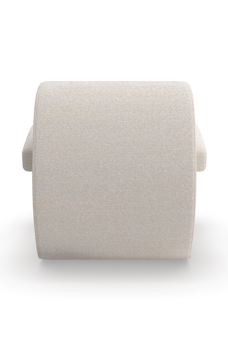 White Boucle Accent Chair | Caracole Leo | Oroa.com