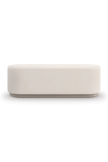 Bouclé Oval Bench | Caracole Asha | Oroa.com