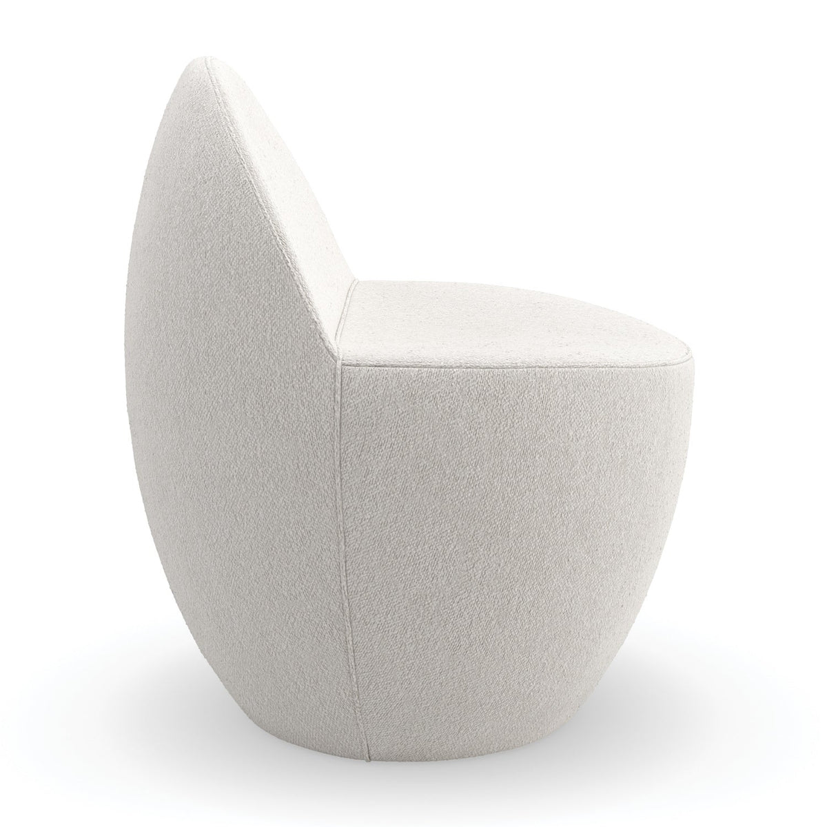 White Boucle Accent Chair | Caracole Noa