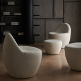White Boucle Accent Chair | Caracole Noa