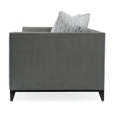 Gray Velvet Tufted Sofa | Caracole Grace