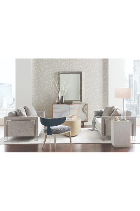 Crescent Back Accent Chair | Caracole Half Moon | Oroa.com