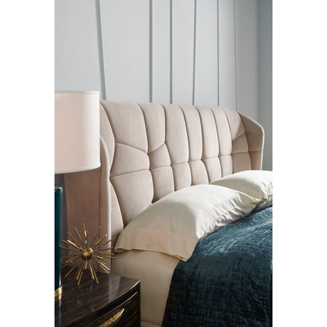 Beige Quilted Bed | Caracole Vector