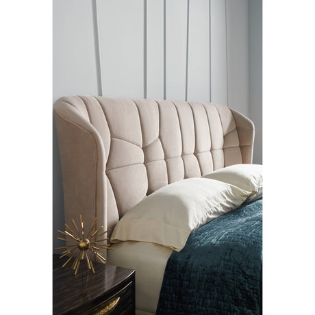 Beige Quilted Bed | Caracole Vector