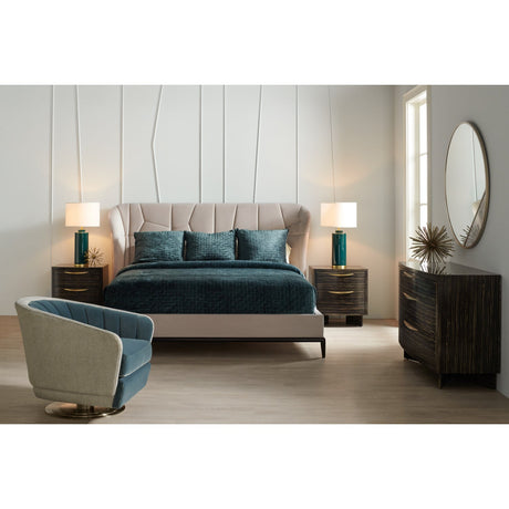 Beige Quilted Bed | Caracole Vector