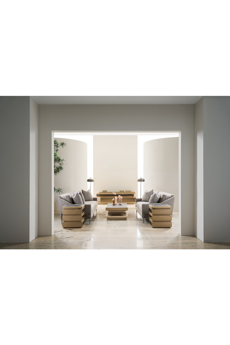 Gray Wool Blend Modular Chair | Caracole Remix | Oroa.com