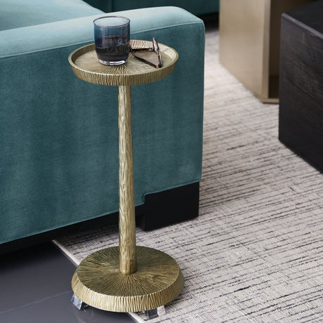 Bronze Metal End Table | Caracole Remix