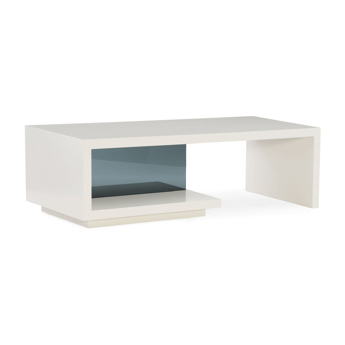 Gray Open-Storage Coffee Table | Caracole Expressions