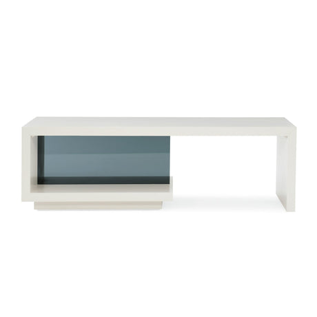 Gray Open-Storage Coffee Table | Caracole Expressions