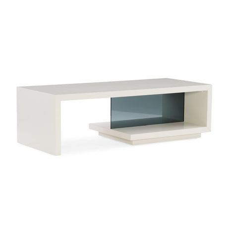 Gray Open-Storage Coffee Table | Caracole Expressions