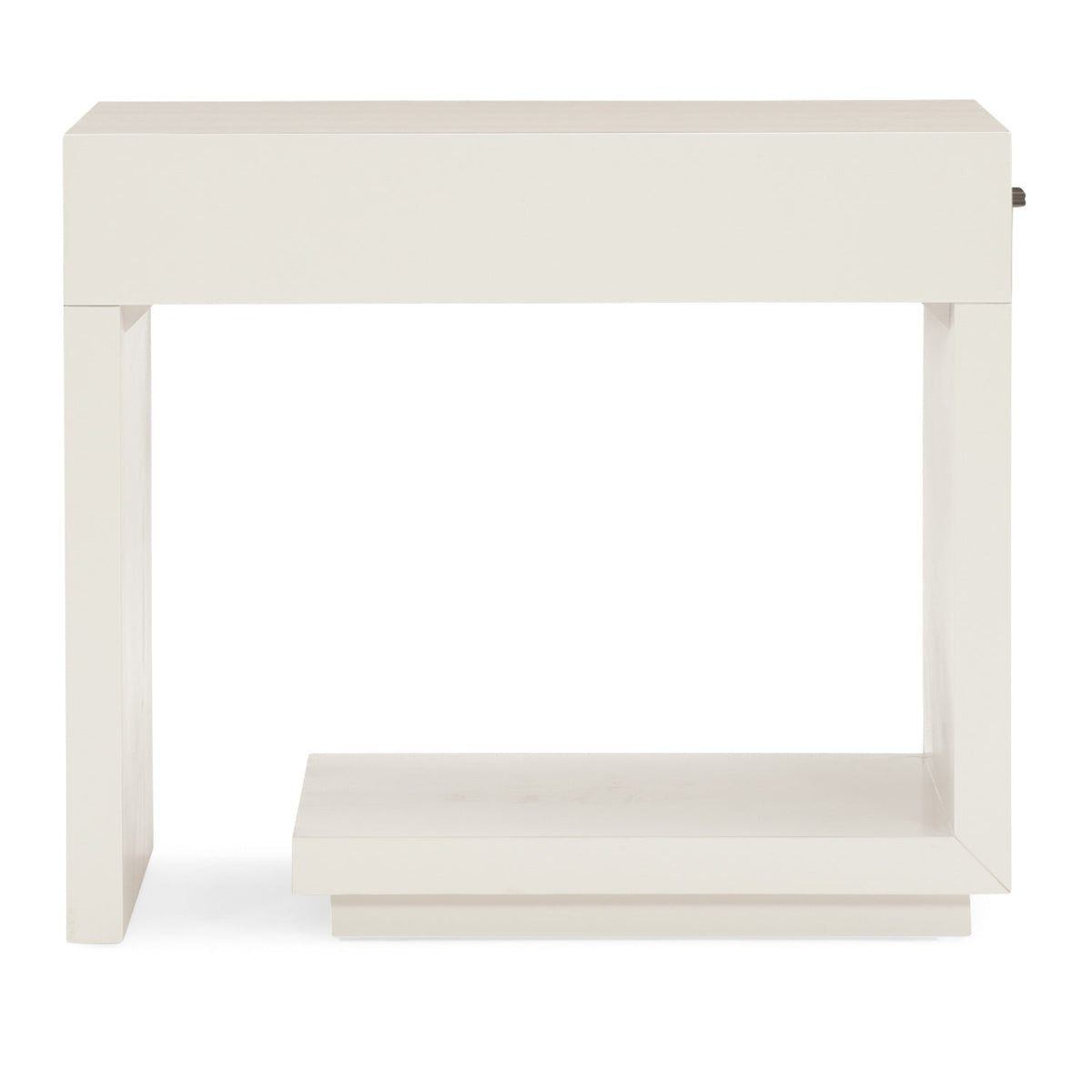 White 1-Drawer End Table | Caracole Expressions