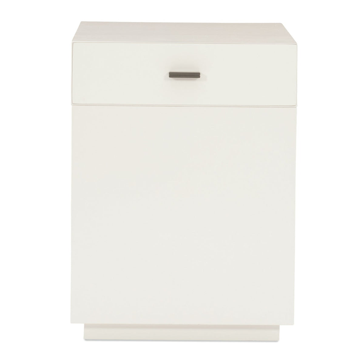 White 1-Drawer End Table | Caracole Expressions