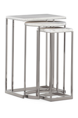 Plated Nickel Nesting End Table (3) | Caracole Exposition | Oroa.com