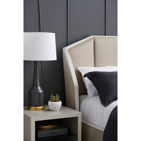 Beige Upholstered Bed | Caracole Expressions