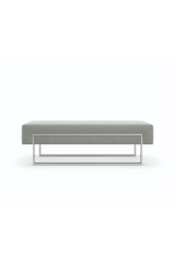 Gray Velvet Modern Bench | Caracole La Moda | Oroa.com