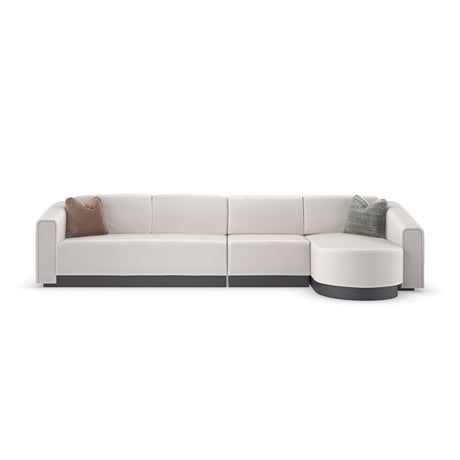 Twill Right-Armed Chaise Lounge | Caracole La Moda