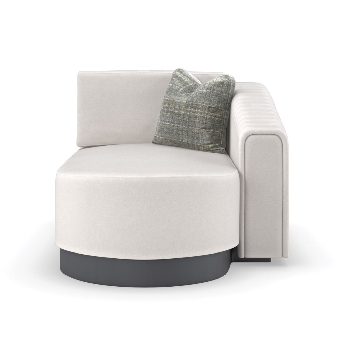 Twill Right-Armed Chaise Lounge | Caracole La Moda