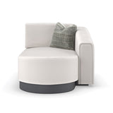 Twill Right-Armed Chaise Lounge | Caracole La Moda
