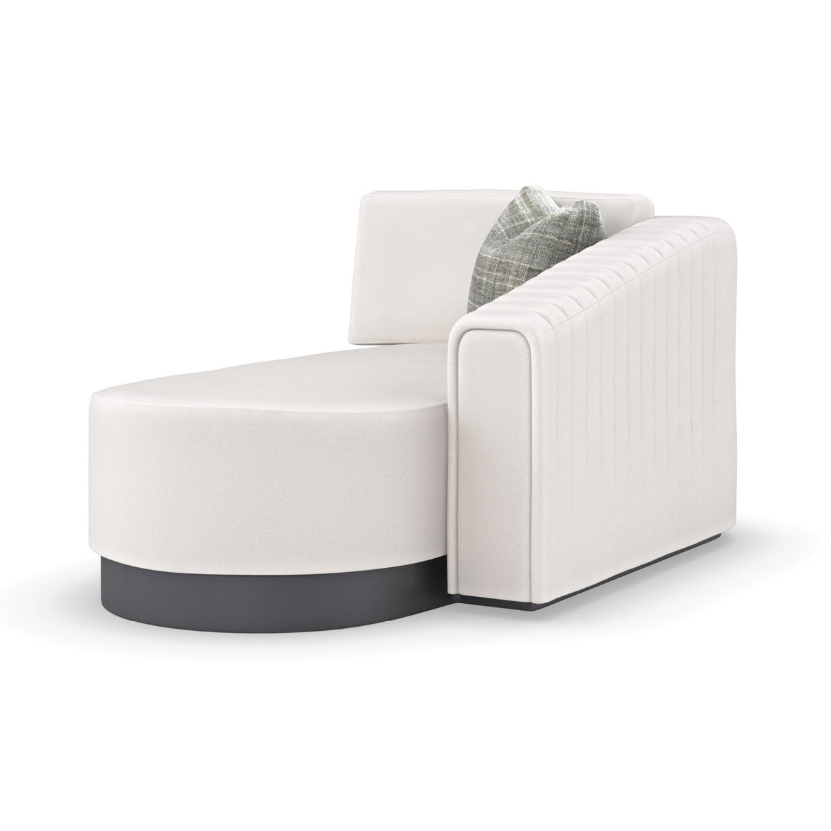 Twill Right-Armed Chaise Lounge | Caracole La Moda