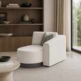 Twill Right-Armed Chaise Lounge | Caracole La Moda