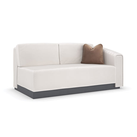 Twill Right-Armed Loveseat | Caracole La Moda