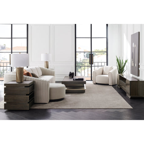 Twill Right-Armed Loveseat | Caracole La Moda