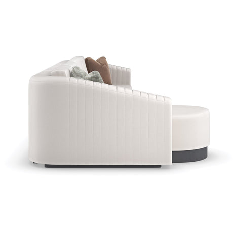 Twill Right-Armed Loveseat | Caracole La Moda