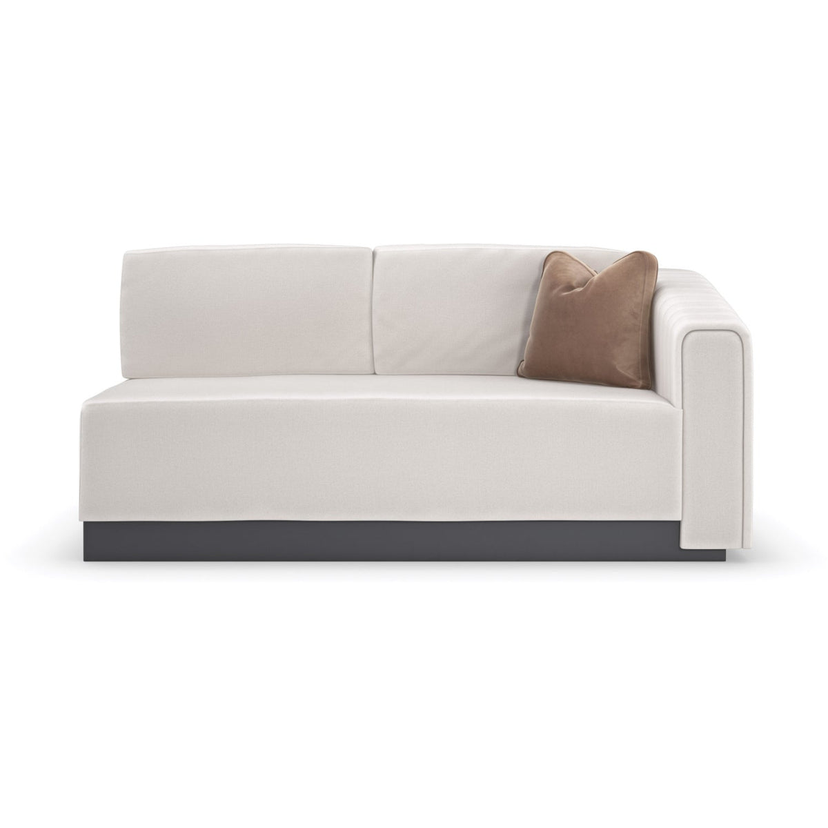 Twill Right-Armed Loveseat | Caracole La Moda