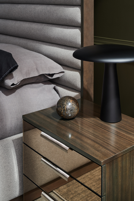 Gray Channeled Panel Bed | Caracole La Moda | Oroa.com