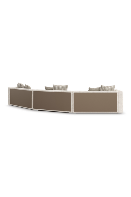 Cream Minimalist Sectional Sofa | Caracole Unity | Oroa.com