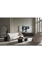 Cream Travertine Coffee Table | Caracole Contrast | Oroa.com