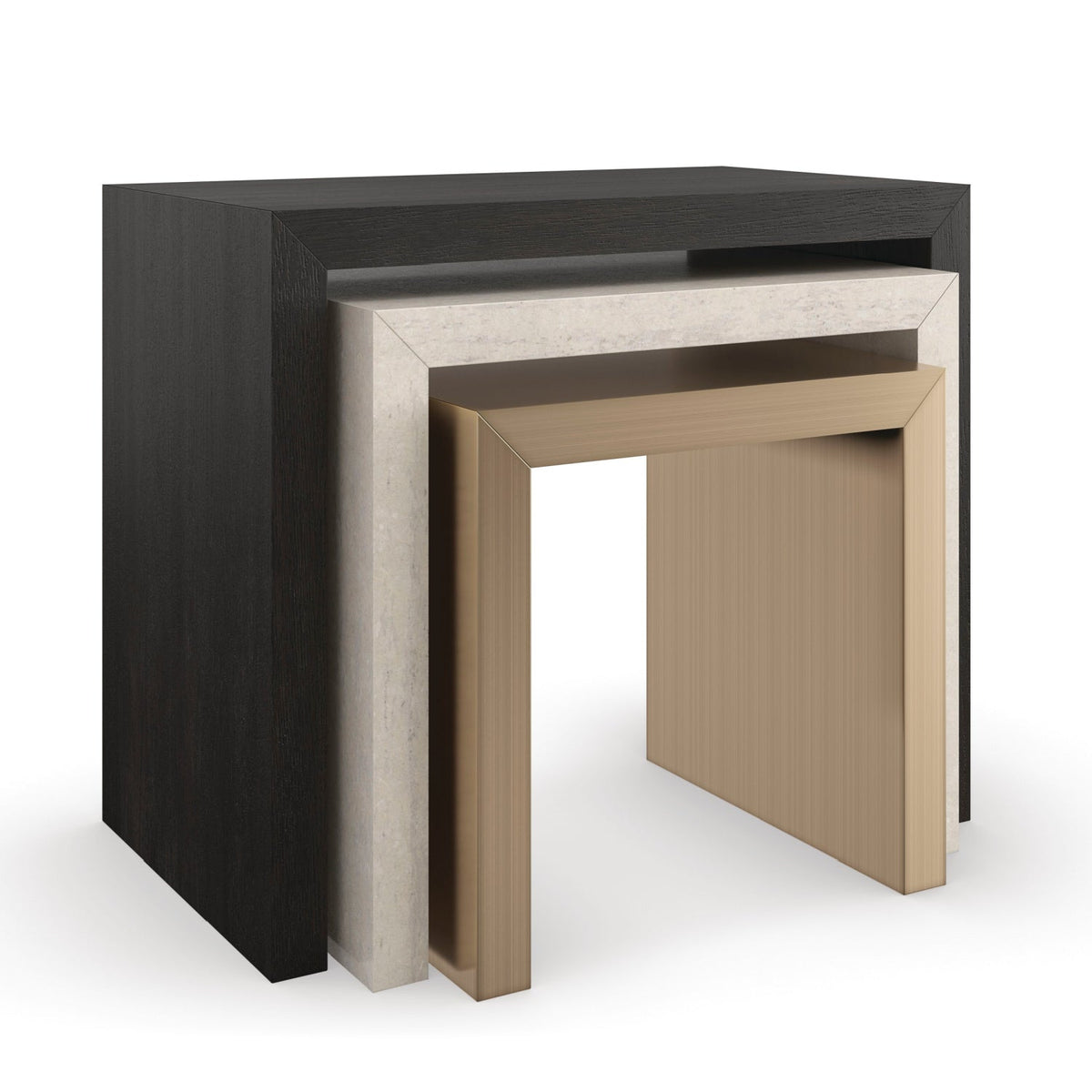 Minimalist Rectangular Side Table | Caracole Contrast