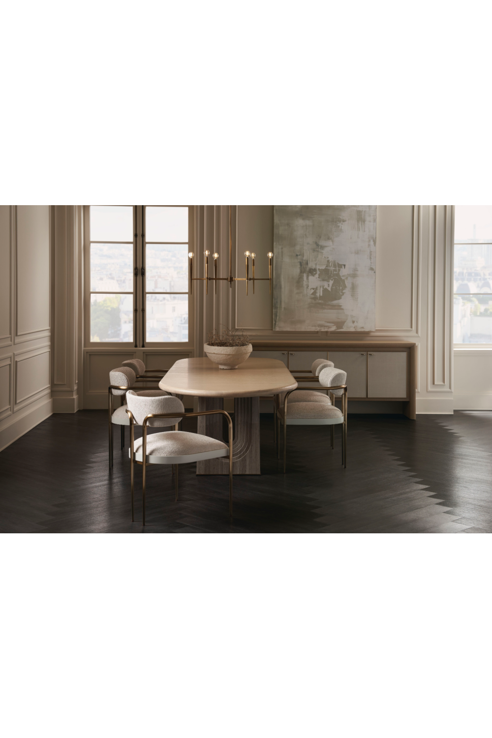 Bronze Framed Dining Chair | Caracole Emphasis | Oroa.com