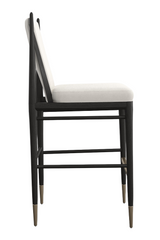 Ivory Bouclé Bar Stool | Caracole Unity | Oroa.com