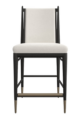 Ivory Bouclé Counter Stool | Caracole Unity | Oroa.com