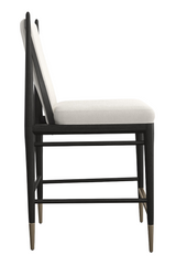 Ivory Bouclé Counter Stool | Caracole Unity | Oroa.com
