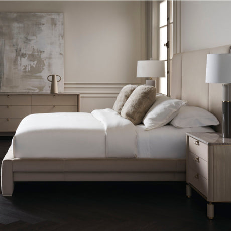 Ecru Upholstered Bed | Caracole Balance