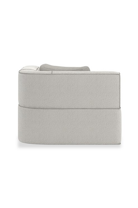White Welted Sectional Sofa | Caracole Marbella | Oroa.com