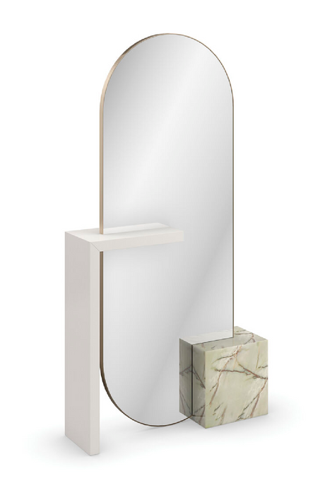 Bronze Metallic Floor Mirror | Caracole Monaco | Oroa.com