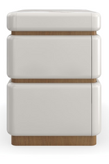 White 2-Drawer Nightstand | Caracole Milos | Oroa.com