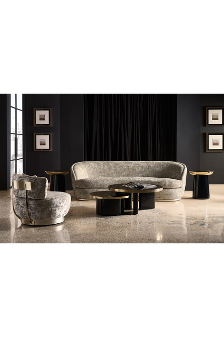 Black Round Coffee Table | Caracole Umbra | Oroa.com