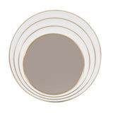 Brass Asymmetrical Round Mirror | Caracole The Solar